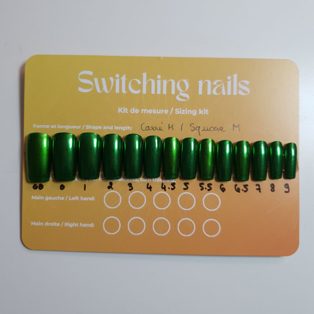 Ready to wear "beetle" press-on nails 1