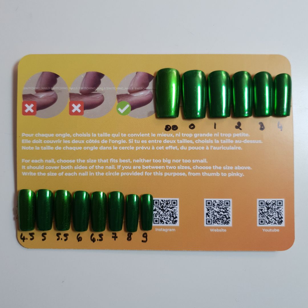 Ready to wear "beetle" press-on nails 2