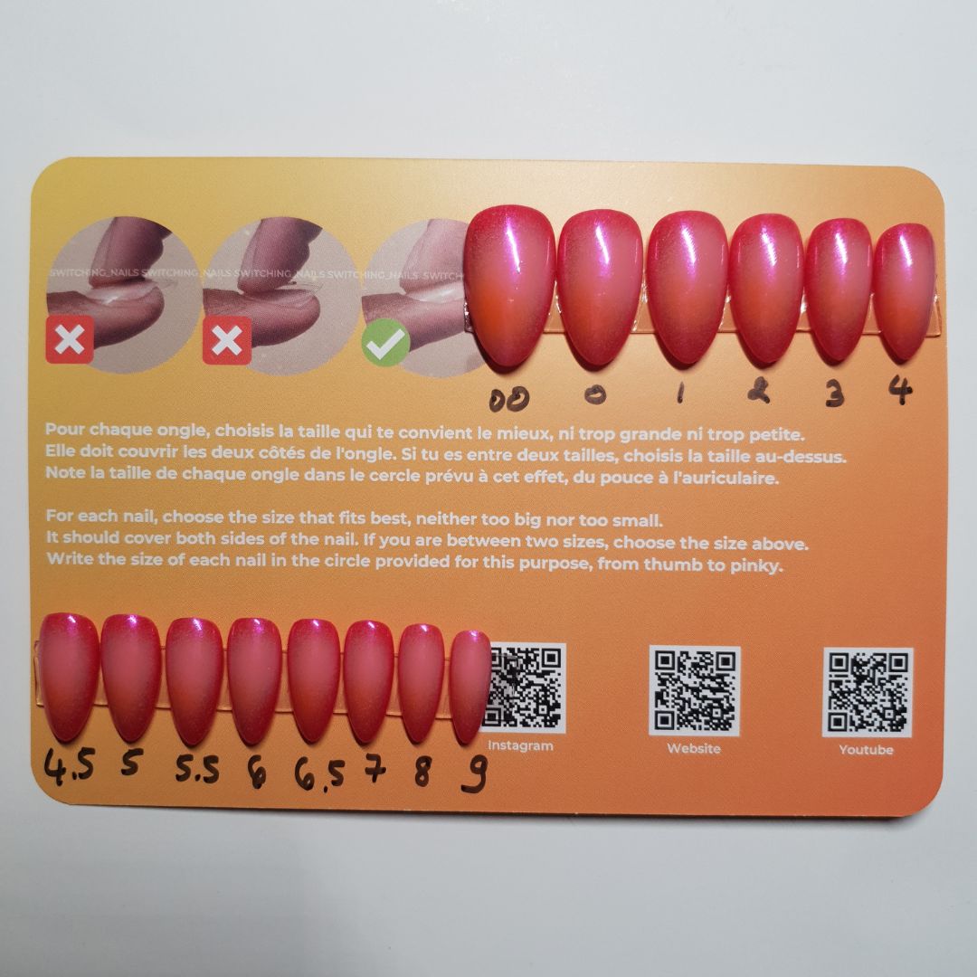 Ready to wear "candy apple" press-on nails 2