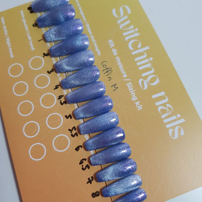 Ready to wear "glacier" press-on nails 3
