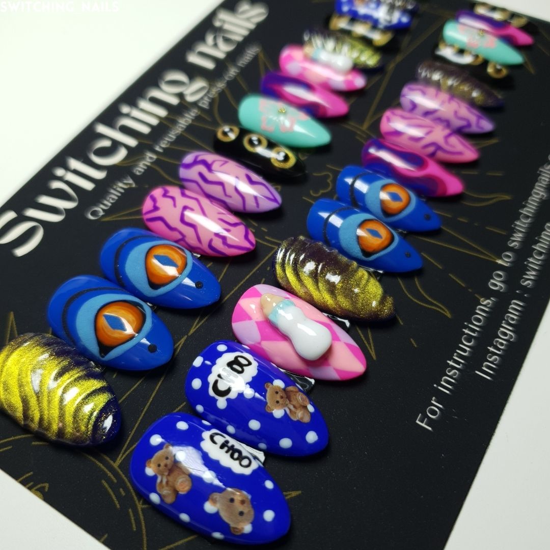 Ready to wear "k pop demon hunters" press-on nails 1
