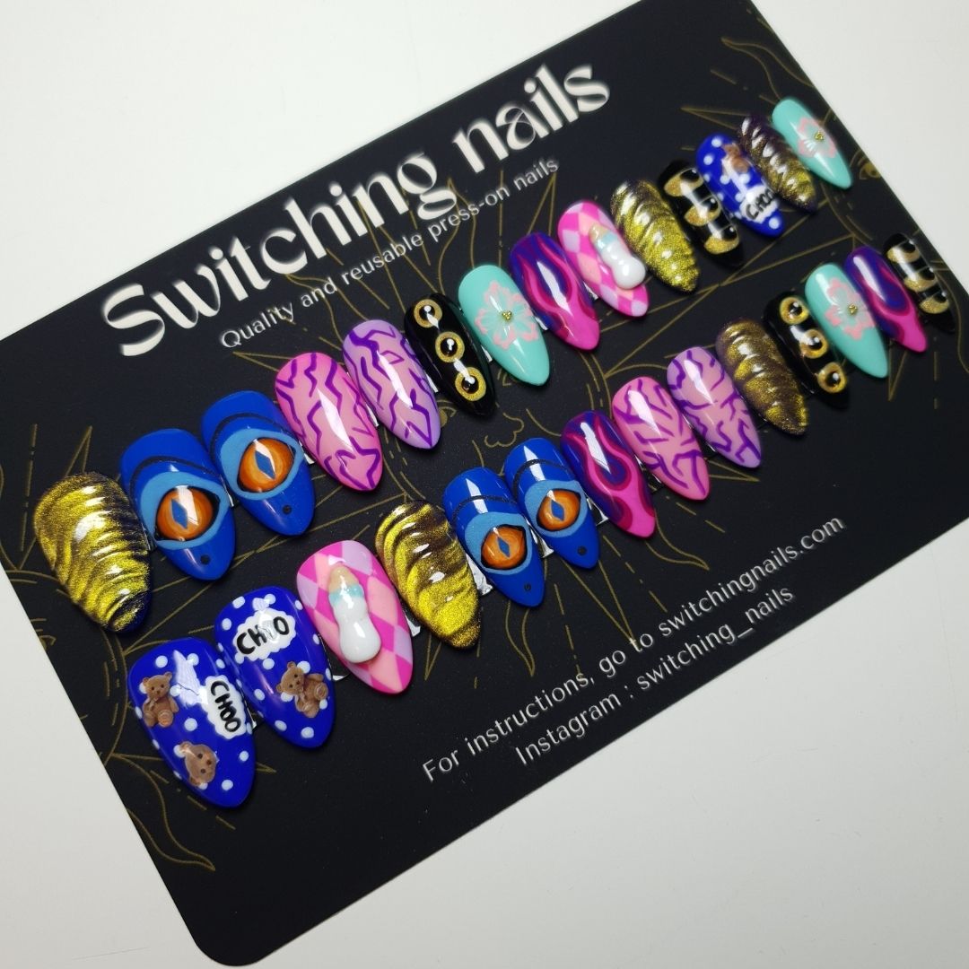 Ready to wear "k pop demon hunters" press-on nails 2