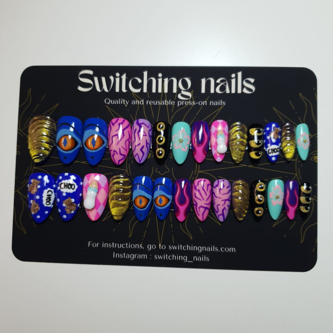 Ready to wear "k pop demon hunters" press-on nails 3