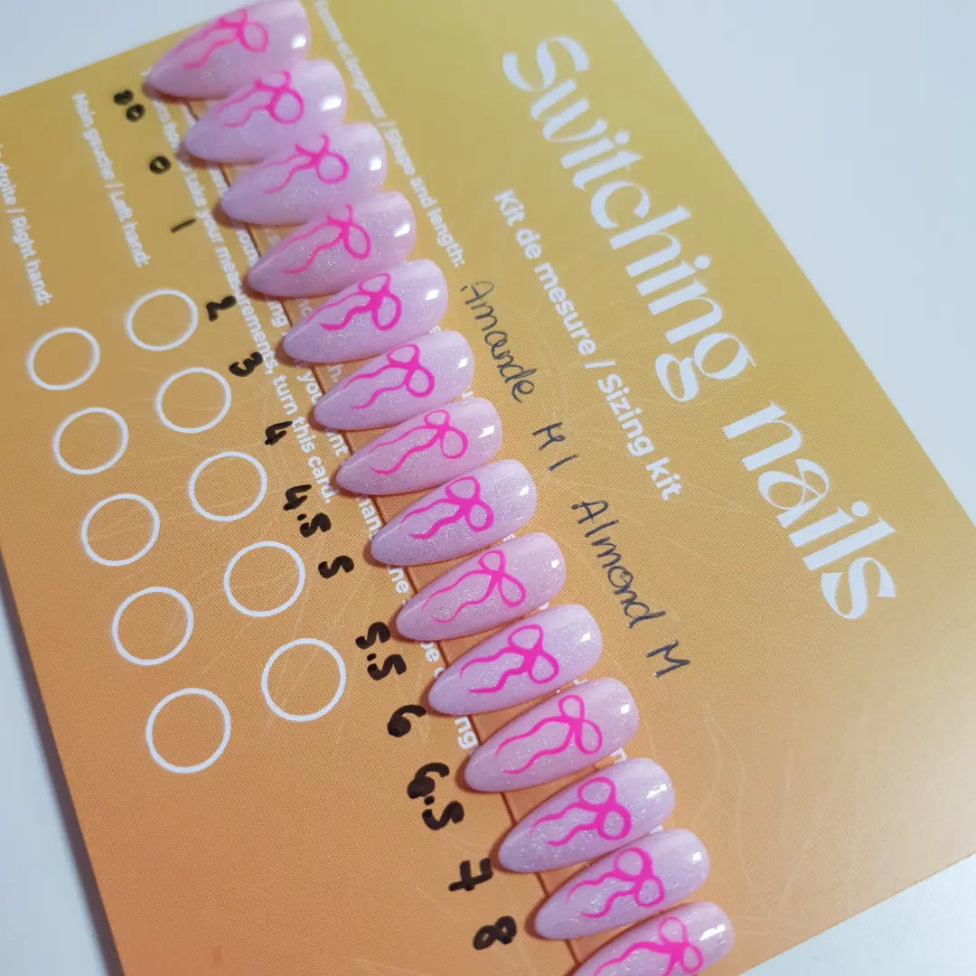 Pink ribbon set photo 2