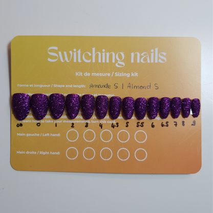 Purple glitter set photo 1