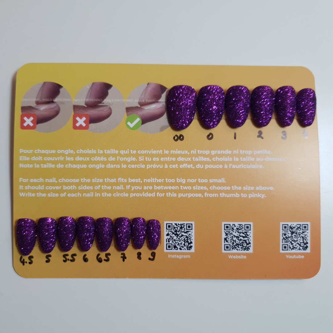 Purple glitter set photo 3