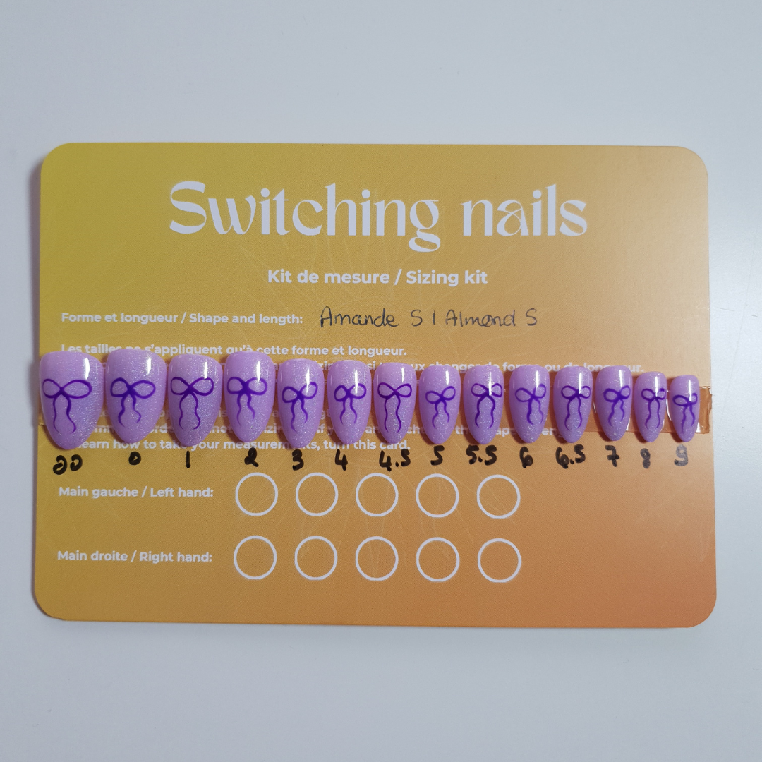 Purple ribbon set photo 1