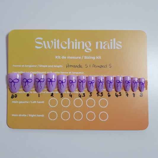 Purple ribbon set photo 1