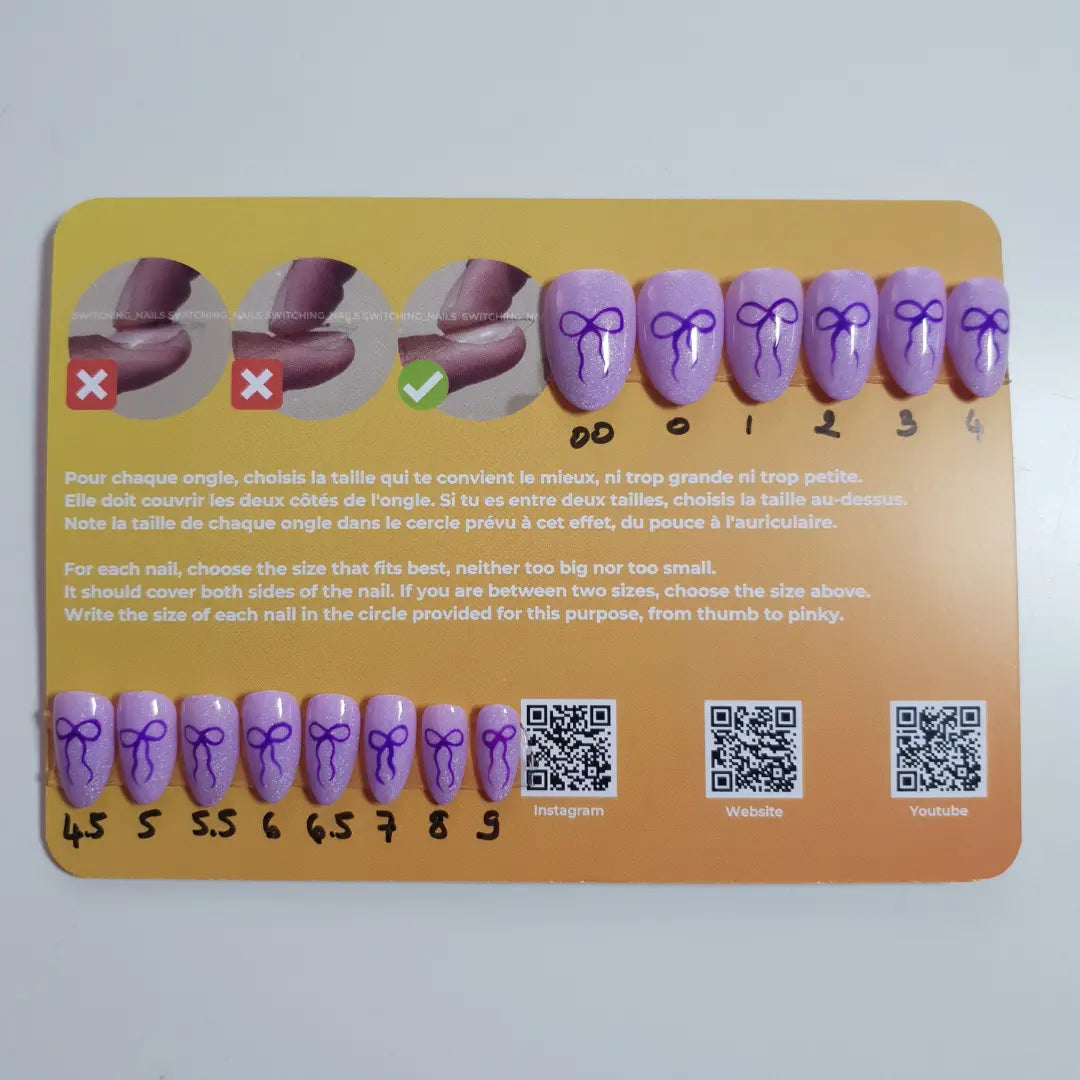 Purple ribbon set photo 3