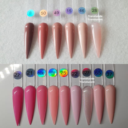 Solid colors: pinks