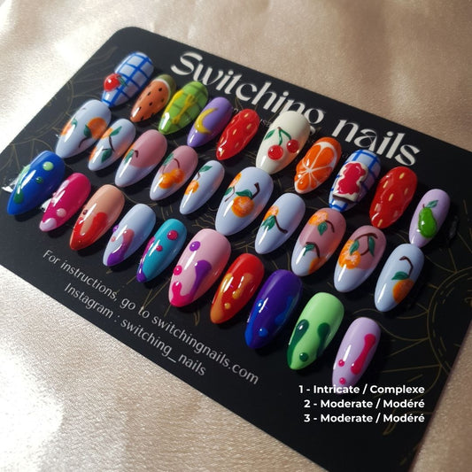 Custom press-on nails example 1