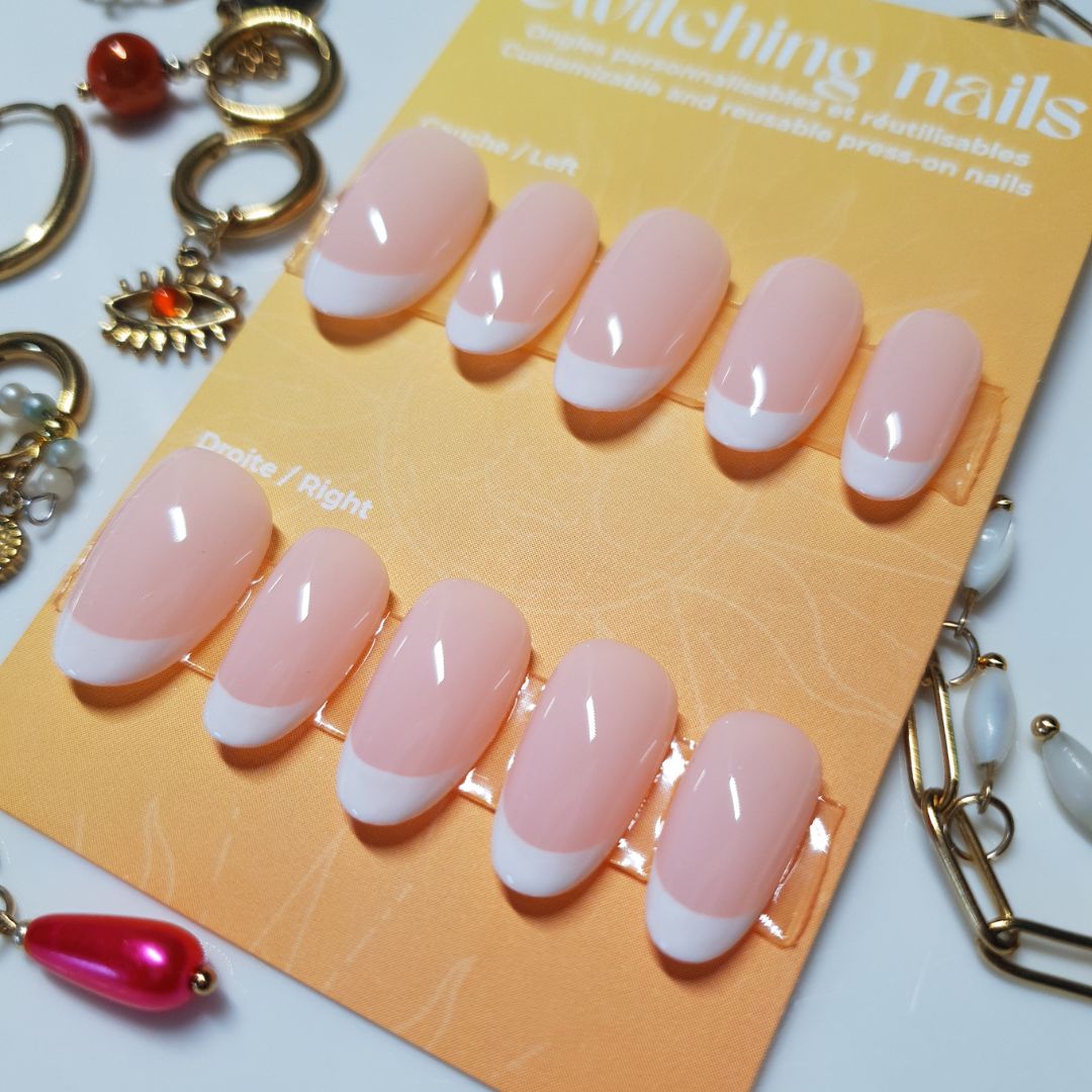 French press-on nails 1