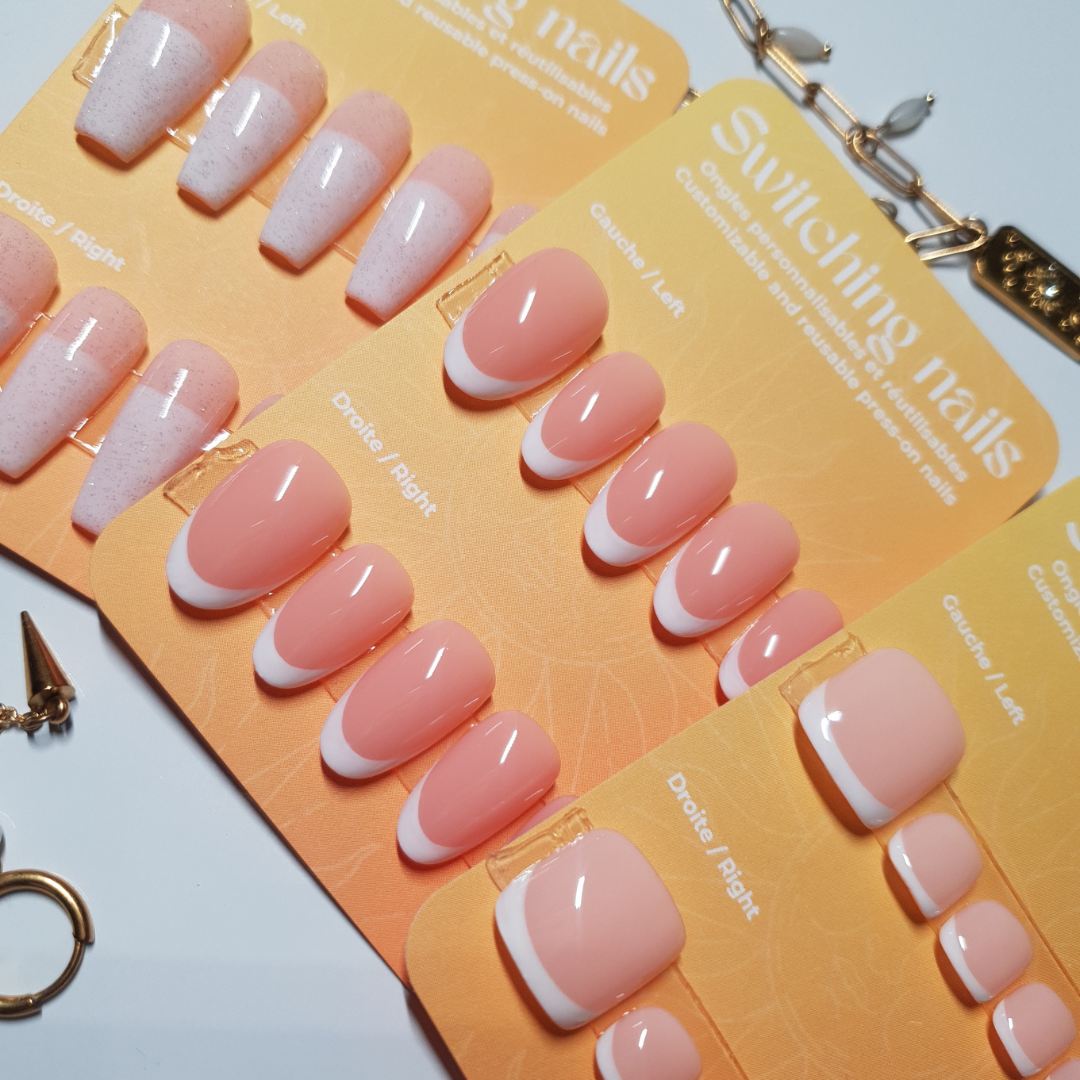 French press-on nails 1