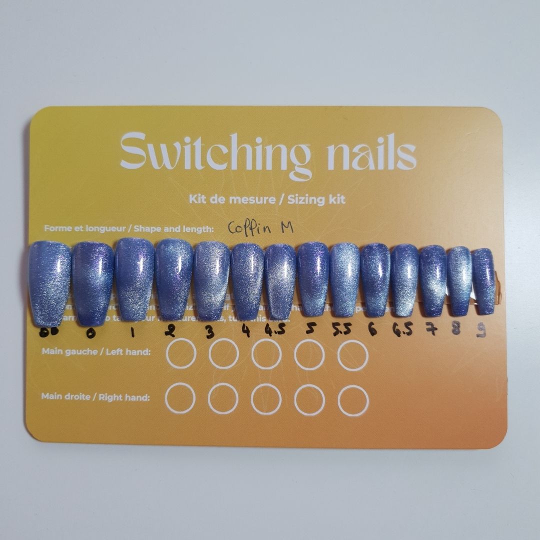 Ready to wear cat eyes press-on nails 1