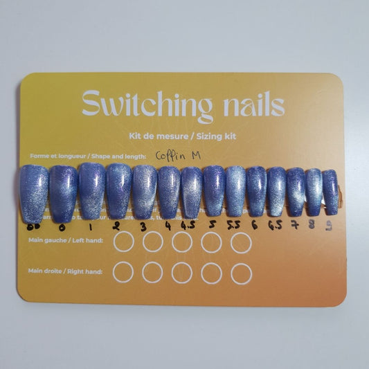 Ready to wear cat eyes press-on nails 1