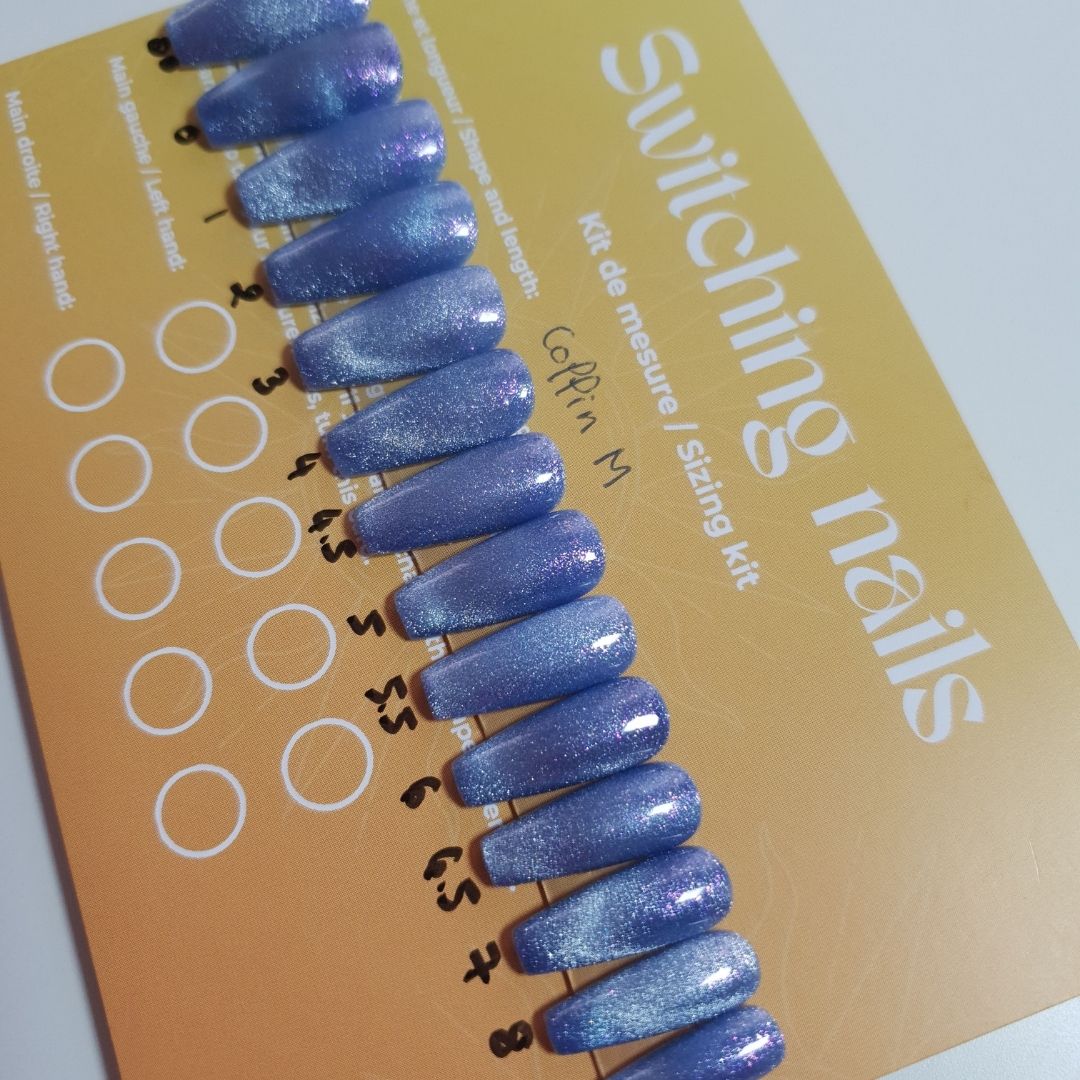 Ready to wear cat eyes press-on nails 3